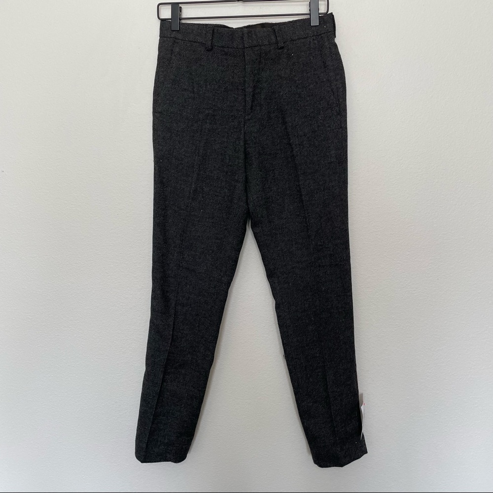 NWT asos design wool blend trouser mens sz.28” waist 30” length grey & black